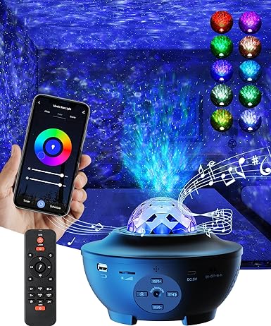 Hexaliving™ Galaxy Ocean Light Projector – بروجكتر ضوء المجرة والمحيط